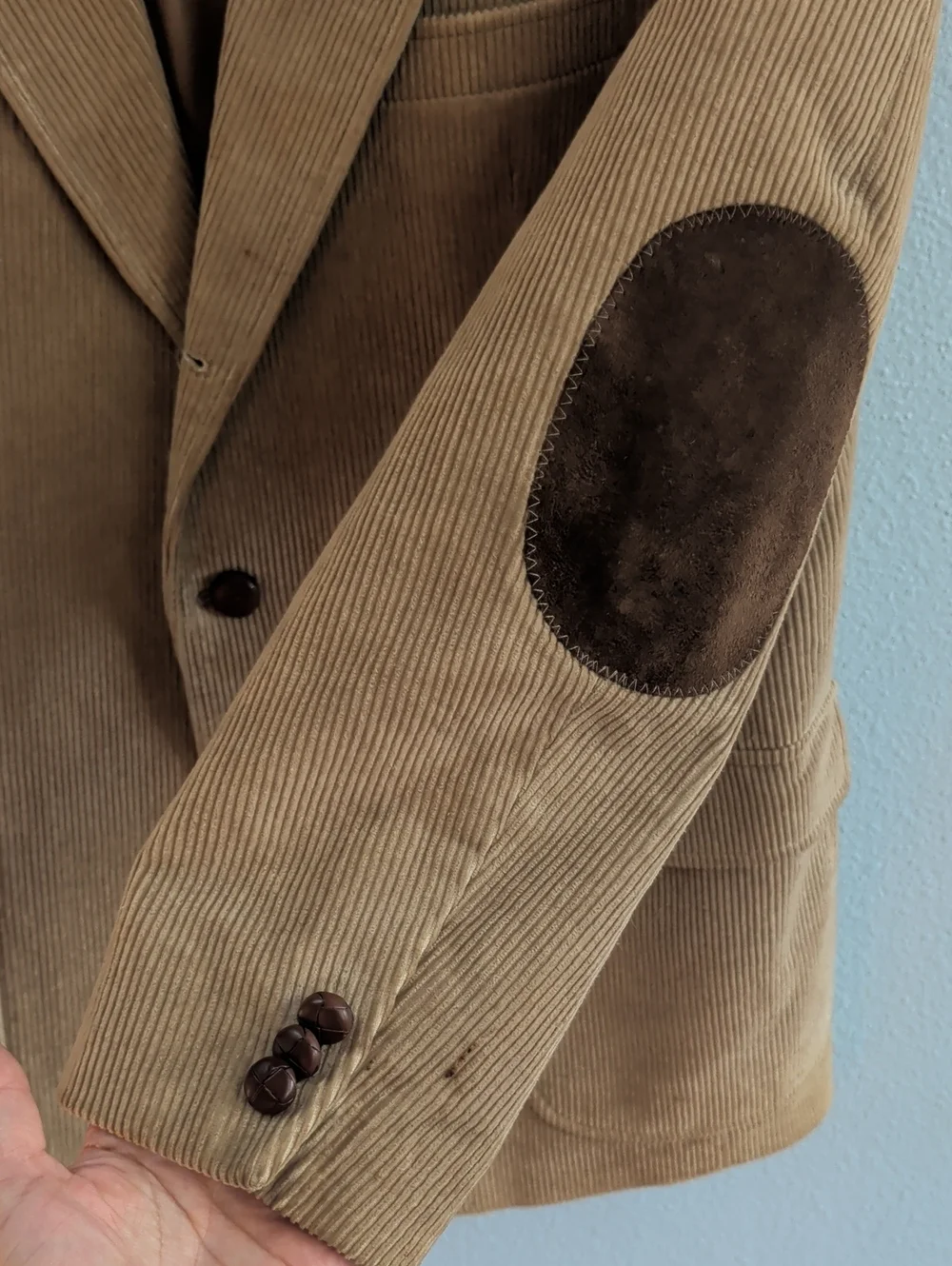 Orvis Vintage Men's Tan Corduroy Sport Coat Safari Blazer